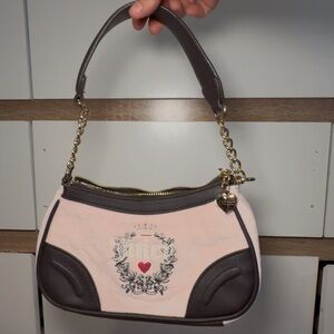 Juicy Couture Pink and Brown Mini Bag